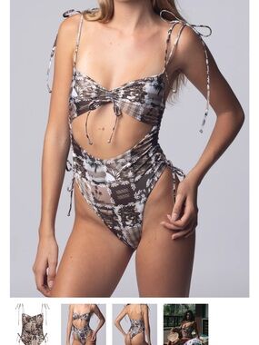 High Noon Swim Hema One Piece - Kukui Patchwork